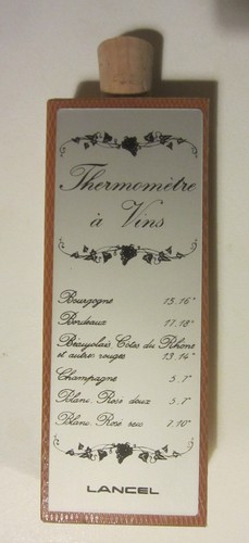 Thermomètre vins lancel - thermomètre,